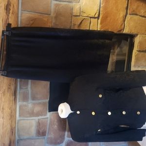 Albert Nipon Boutique silk suit 1980's vintage see beautiful details